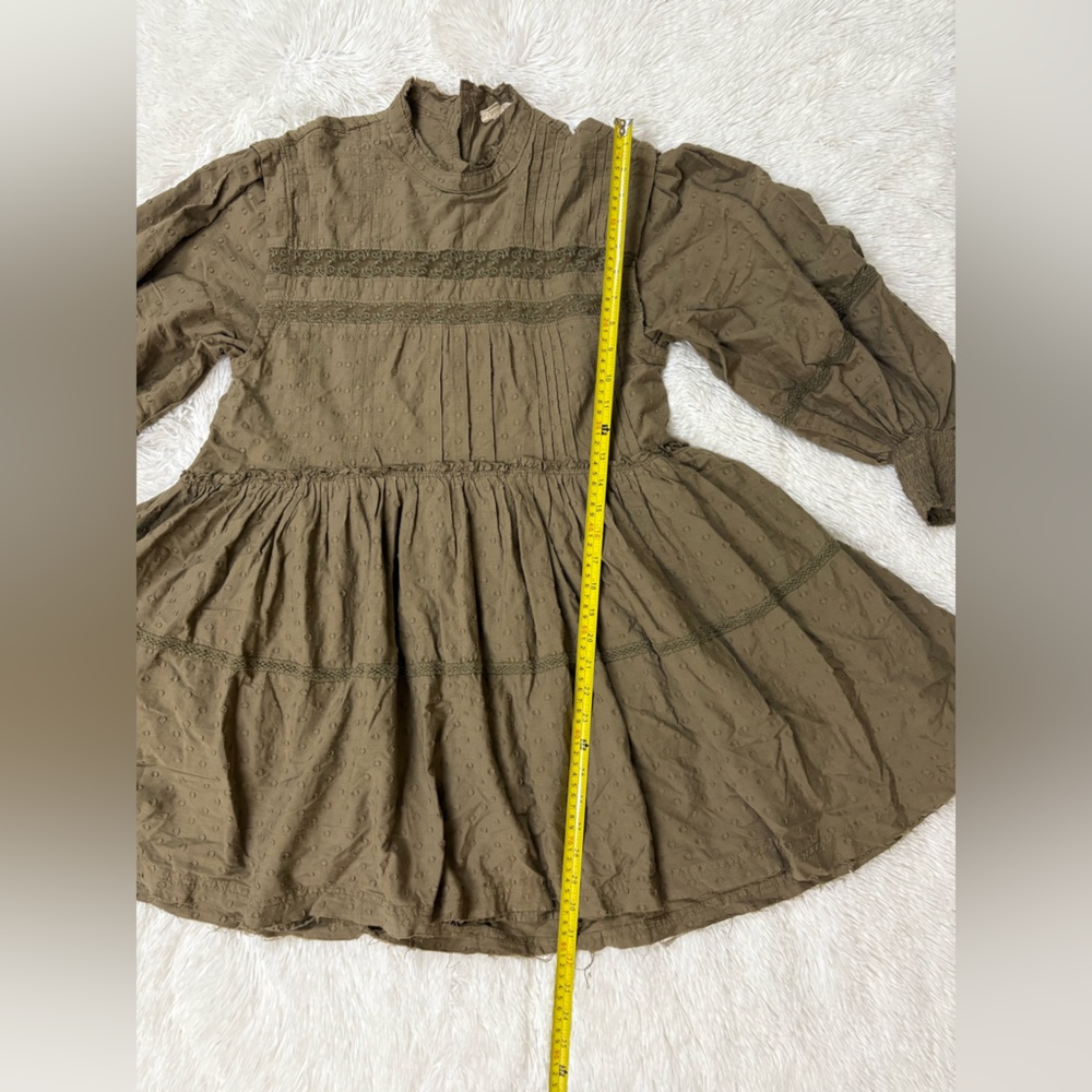 Anthropology Pilcro Khaki Long Sleeve Dress - Picture 7 of 14